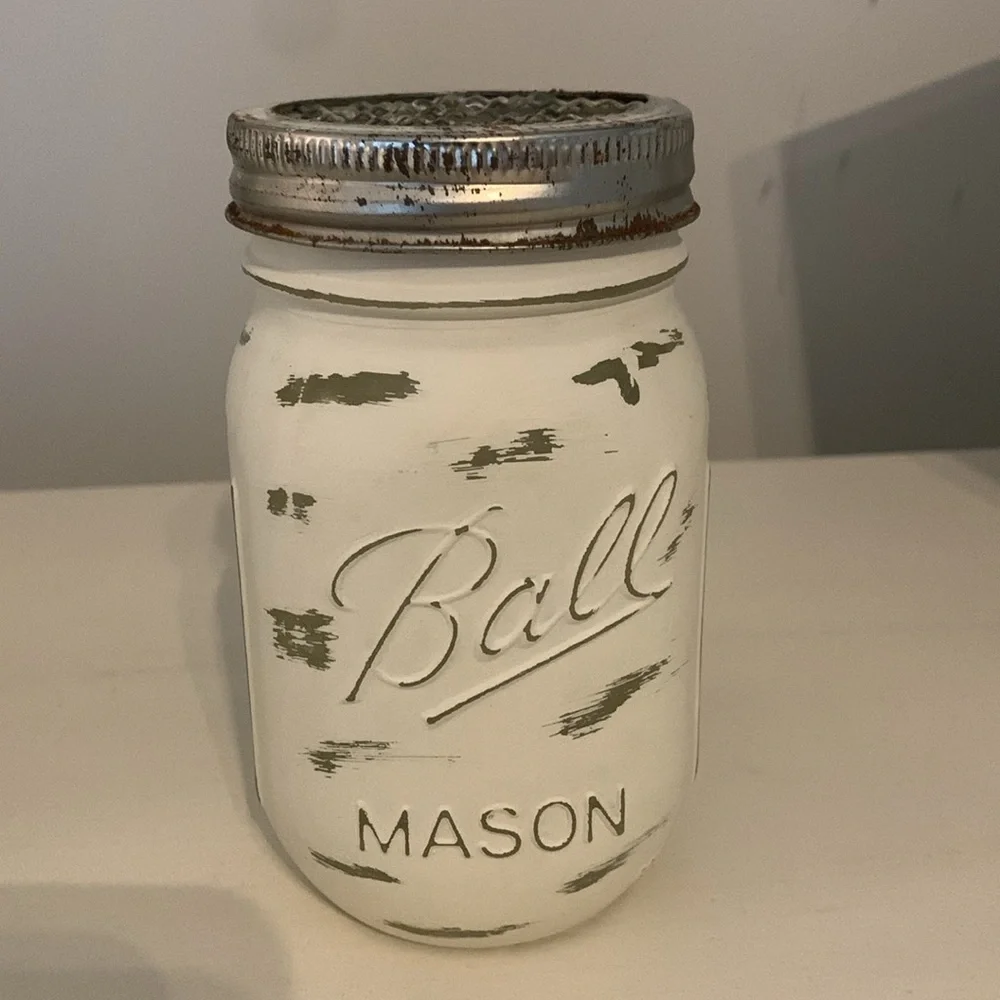 BATHROOM SET OF 3 FARMHOUSE JARS